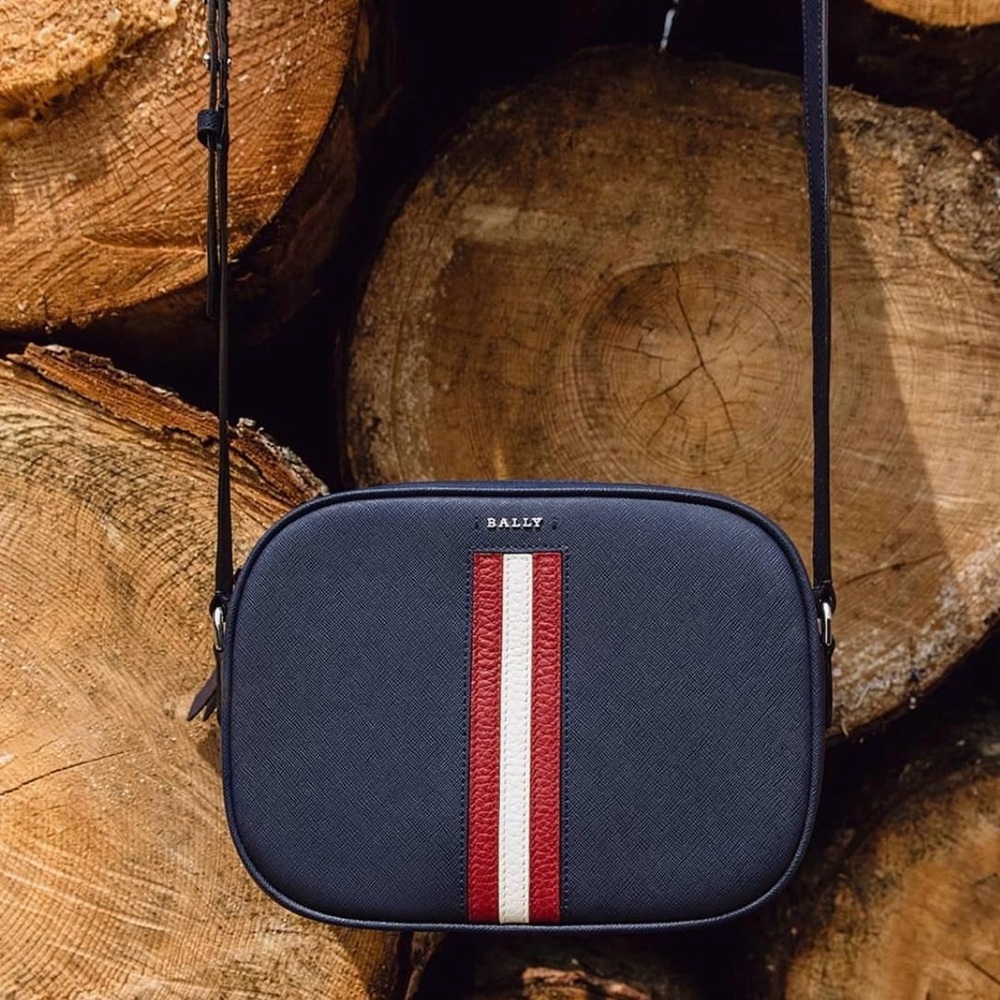 BALLY Sastrid Saffiano Leather Shoulder Bag